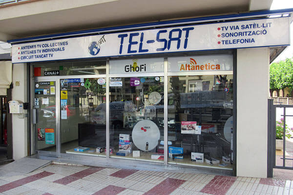 foto entrada tel sat platja d'Aro